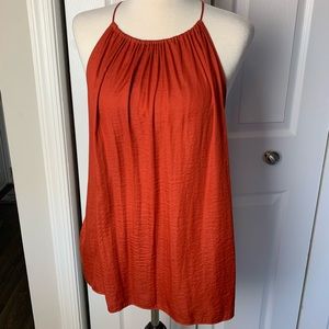 Ann Taylor Loft Burnt Orange Goddess Top Sz S